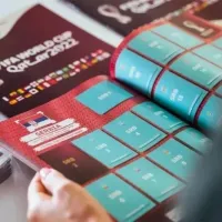 (Com Amassados - Sem Garantia) - Álbum Copa Do Mundo Qatar 2022 - Capa Mole Brochura - Vazio - Foto 2