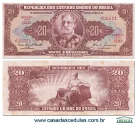 C087 - 20 Cruzeiros (Deodoro da Fonseca) - Sob - com leves manchas