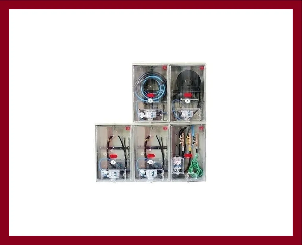 Caixa de Luz para 4 Relogios Montado 