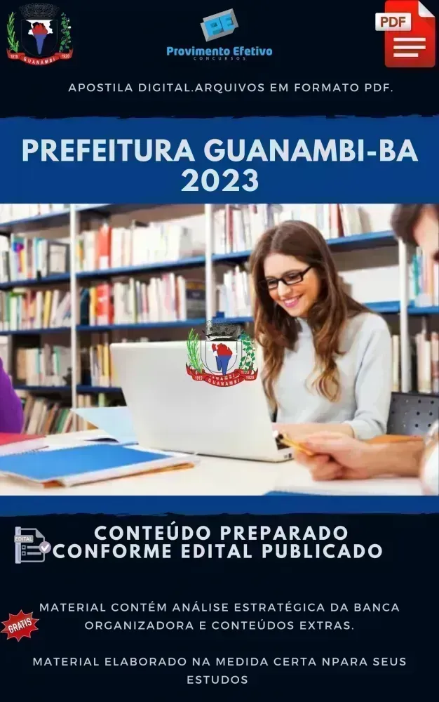 Apostila Prefeitura Guanambi BA Engenheiro Civil Ano 2023