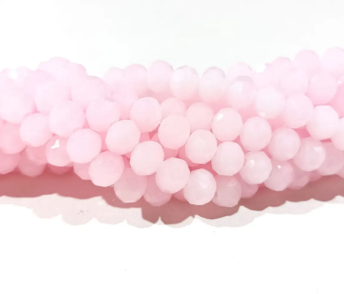 Fio de cristal Rosa Leite 53 Imagem
