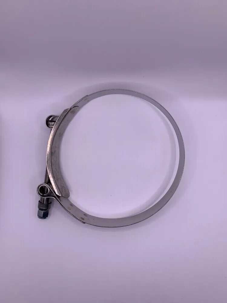 Abraçadeira de Tucho em Inox Tipo T de 4 Imagem