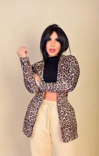 Blazer de luxo  Lady Griffe Animal Print 