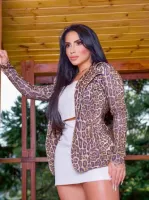 Blazer de luxo  Lady Griffe Animal Print  - Foto 2