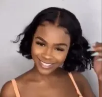 Selly 35cm   Lace Front UltraHD humana cabelo brasileiro repartição  LivreBigPlus® 