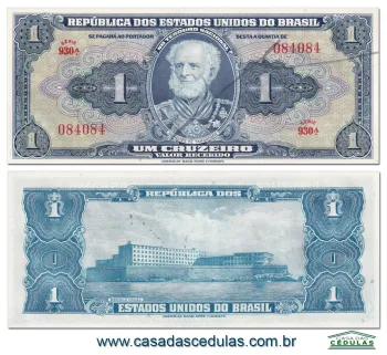 C009 - 1 Cruzeiro (Marquês de Tamandaré) - Fe  Autografada