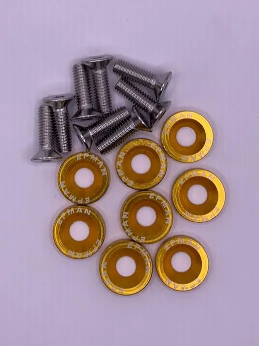 Arruelas Anodizadas Baixa com Parafusos M6 Imagem