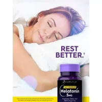 Melatonina Carlyle  Fast Dissolve Natural Berry Flavor 5mg C/300 Tablts Importado Frete Grátis - Foto 5