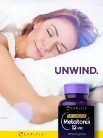 Melatonina Carlyle  Fast Dissolve Natural Berry Flavor 12mg C/300 Tablts Importado + Frete Grátis - Foto 3