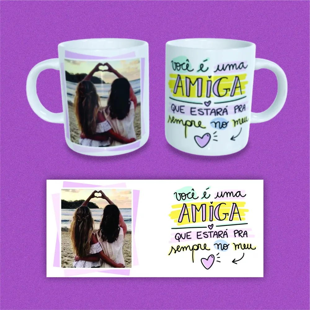 Caneca com fotos -  Amiga