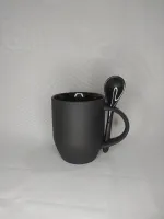 CANECA MÁGICA COM COLHER E INTERNO COLORIDO - Foto 7