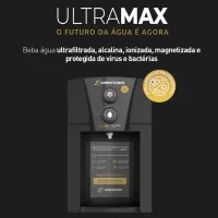 Purificador Água Ultrafiltrada Alcalina Ionizada Magnetizada Preto 220V - Foto 3