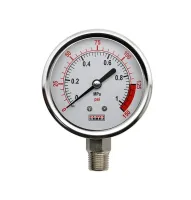 Manômetro Reto para Controle de Pressão 1/4
