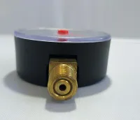 Manômetro Reto para Controle de Pressão 1/4