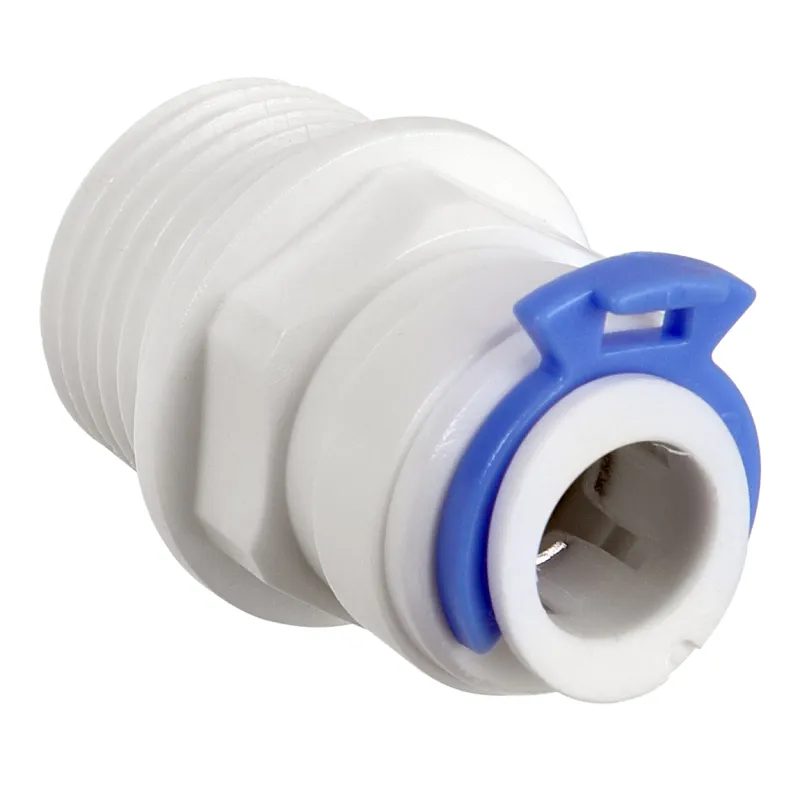 Adaptador ABS Reto Rosca Macho 1/2 x Saída Engate Mang. 3/8"