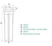 Carcaça Azul Super 20x2,5