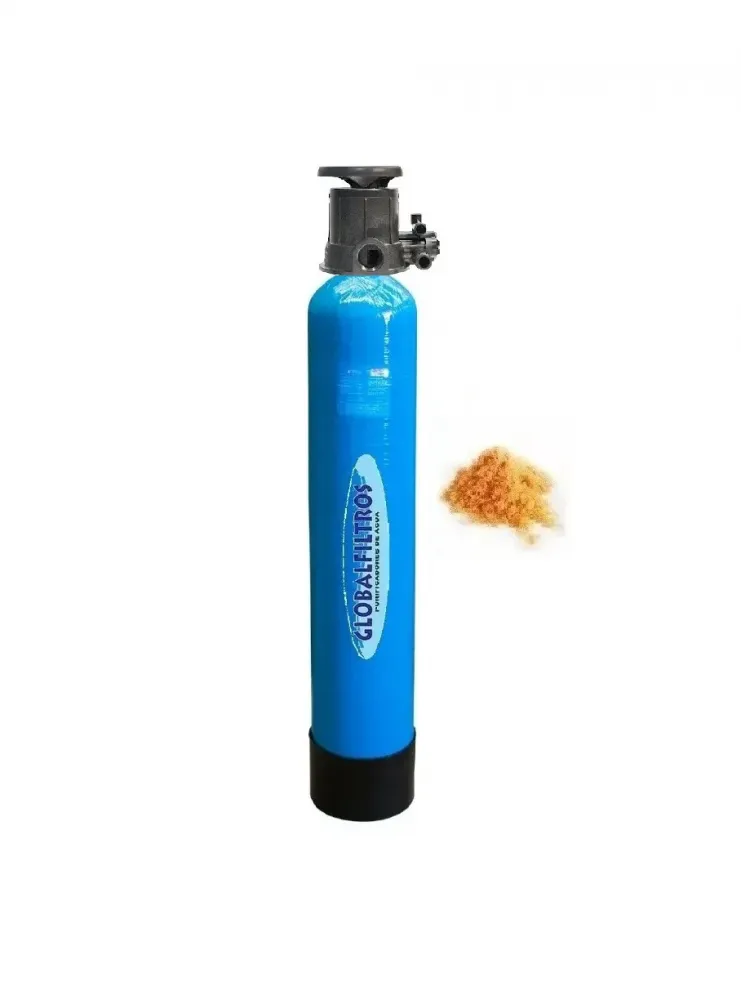 Filtro Abrandador Água Dura Válvula Regeneração Manual 2m³