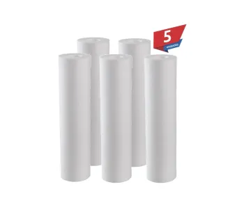 Kit 5 Peças Refil Polipropileno 1 Micra P Filtro 9 3/4