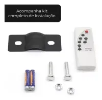 Luminária Pública Solar Led  200W Com Sensor e Controle - Foto 2