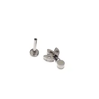 Labret em Titânio 1.2mm com 3 GEMA de Pedra e Pingente Flat com Pedra 2.5mm TIT01 - Foto 3