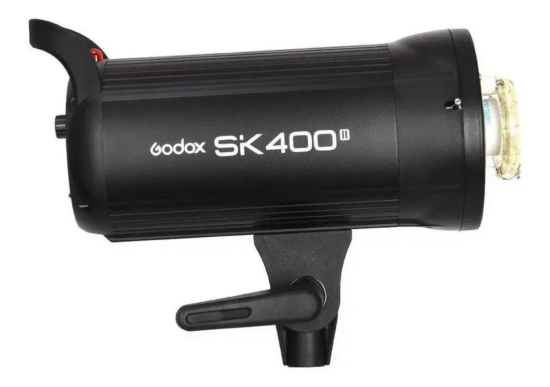 Flash Greika Godox SK 400 II V c/ Lampada LED para Estúdio