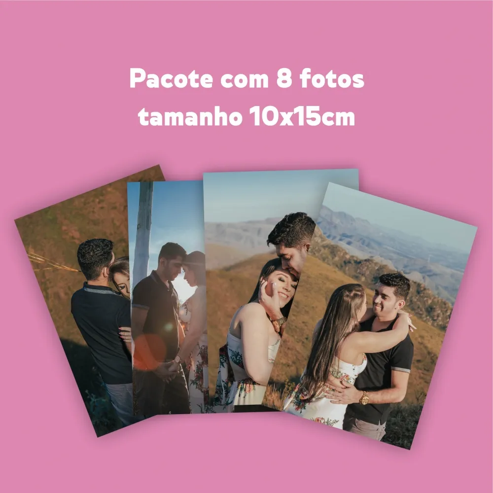 Impressão de 8 fotos 10x15cm