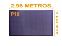 Painel de LED RGB P10 2.96 x 2 metros - Foto 3