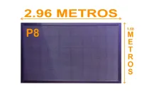 Painel de LED RGB P8 2.96 x 1,68 metros - Foto 3