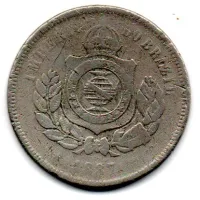 1887 - 200 Réis - Moeda Brasil Império