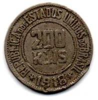 1918 - 200 Réis - C/ Danos