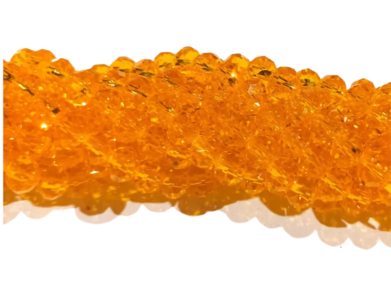 Fio de cristal Laranja Gold - 88