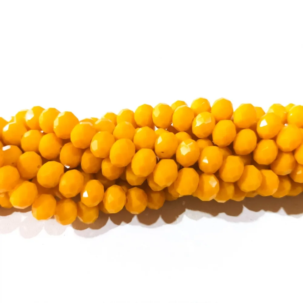 Fio de cristal Amarelo Mostarda - 122