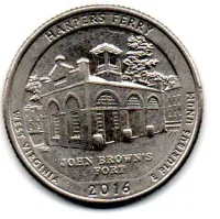 Estados Unidos - 2016D - 25 Cents - West Virginia - Park Quarter Dollar - MBC