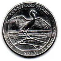 Estados Unidos - 2018P - 25 Cents - Georgia - Park Quarter Dollar - C/ Danos
