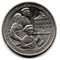 Estados Unidos - 2017D - 25 Cents - New Jersey - Park Quarter Dollar