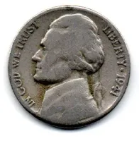 Estados Unidos - 1941 - 5 Cents - C/ Danos