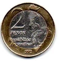 Argentina - 2012 - 2 Pesos - Comemorativa - Malvinas - Causa Regional Americana - Polida - Foto 2