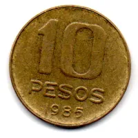 Argentina - 1985 - 10 Pesos