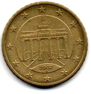 Alemanha - 2002D - 50 Euro Cent