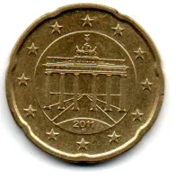 Alemanha - 2011F - 20 Euro Cent