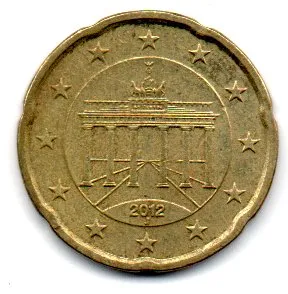 Alemanha - 2012J - 20 Euro Cent