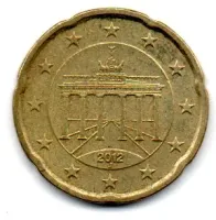 Alemanha - 2012J - 20 Euro Cent