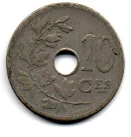 Bélgica - 1904 - Belgique - 10 Centimos - Foto 2