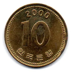 Coréia do Sul - 2000 - 10 Won