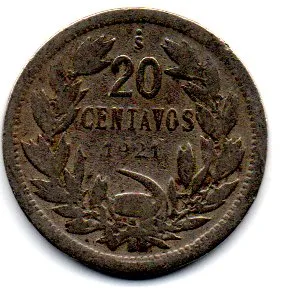 Chile - 1921 - 20 Centavos