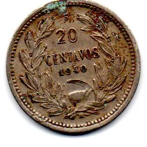 Chile - 1940 - 20 Centavos Imagem