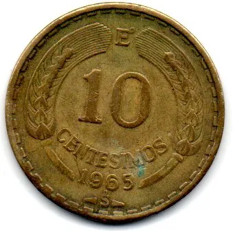 Chile - 1965 - 10 Centesimos
