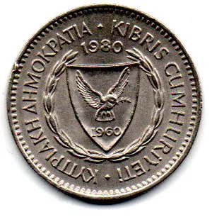 Chipre - 1980 - 50 Mils
