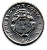 Costa Rica - 1958 - 10 Centimos