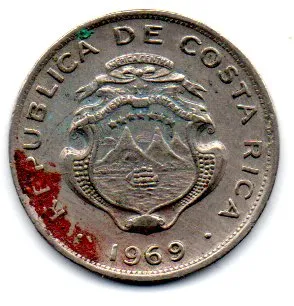 Costa Rica - 1969 - 25 Centimos